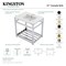 Kingston Brass VWP3122W4A1 31" Ceramic Console Sink (4", 3-Hole), White/Chrome VWP3122W4A1 - alternate 5